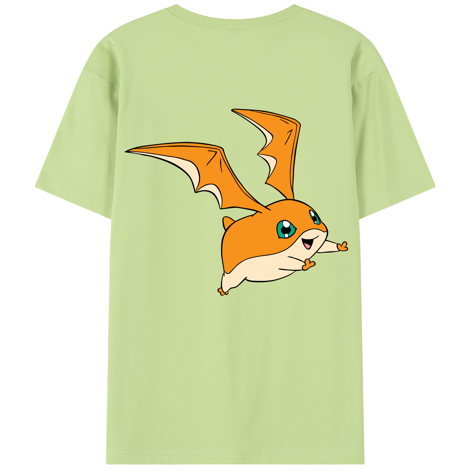 （画像用） Digimon デジタルモンスター/デジモン 綿100％半袖Tシャツ（背面プリント）